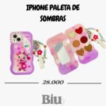 paleta de sombras iphone style lila ourbella – maquillaje viral con accesorios