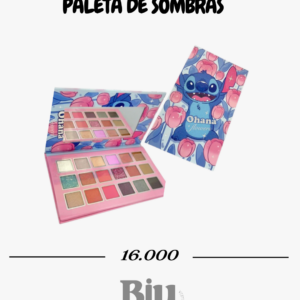 paleta de sombras stitch "ohana flowers" disney – 18 tonos florales con espejo