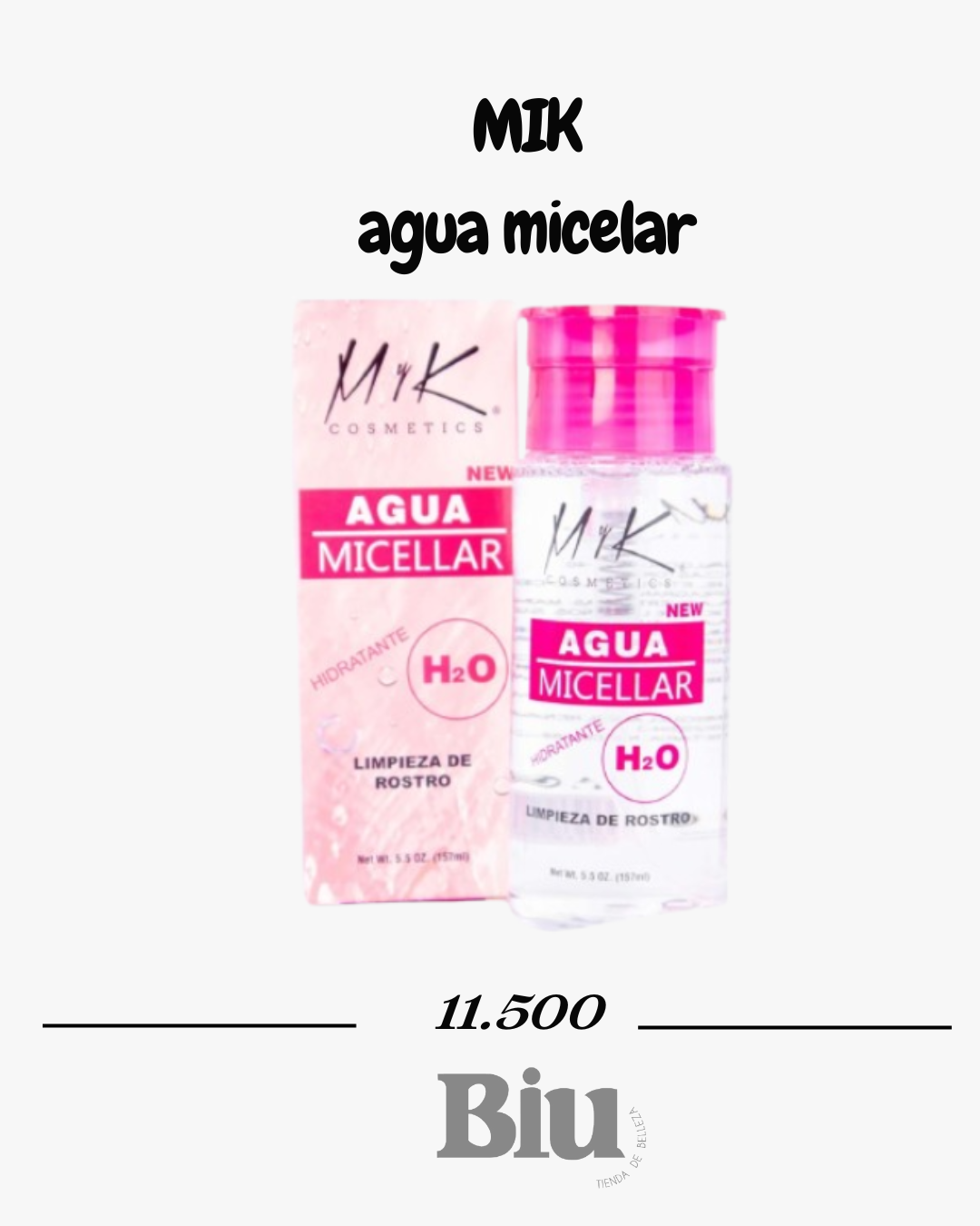 agua micelar myk cosmetics hidratante – limpieza facial profunda agua micelar myk cosmetics hidratante – limpieza facial profunda