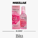 este es el producto final indispensable para cualquier rutina, especialmente valioso por su formulación con agua de rosas y su origen natural, lo que lo hace amigable hasta con las pieles más delicadas. título seo fijador de maquillaje kiss beauty con agua de rosas – larga duración y textura suave