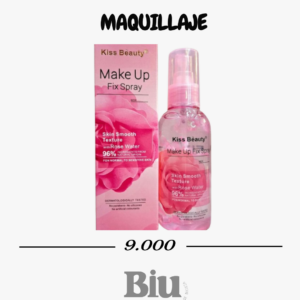 este es el producto final indispensable para cualquier rutina, especialmente valioso por su formulación con agua de rosas y su origen natural, lo que lo hace amigable hasta con las pieles más delicadas. título seo fijador de maquillaje kiss beauty con agua de rosas – larga duración y textura suave
