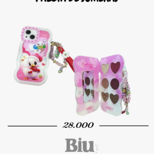 paleta de sombras ourbella phone case design – kit de maquillaje viral con espejo
