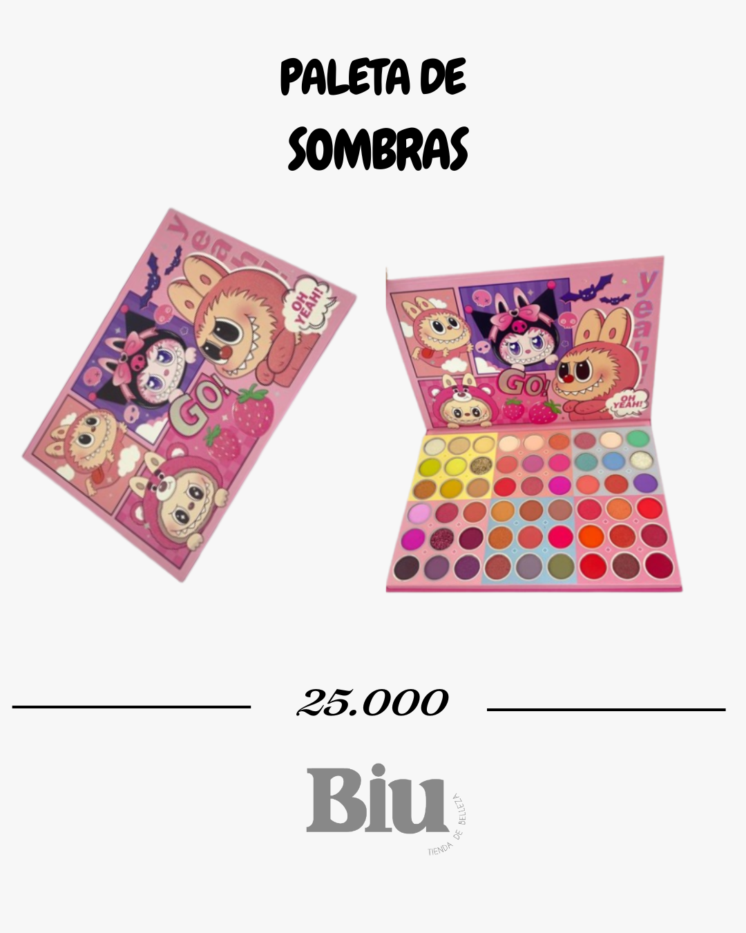paleta de sombras "go yeah" estilo anime – 63 tonos con glitter y mate paleta de sombras "go yeah" estilo anime – 63 tonos con glitter y mate