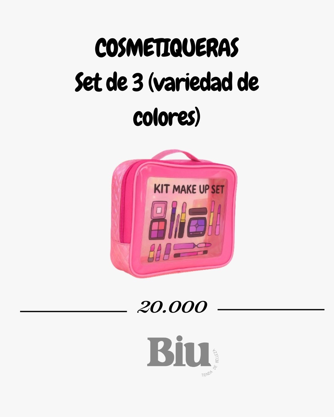set de 3 cosmetiqueras impermeables – organizador de maquillaje de viaje set de 3 cosmetiqueras impermeables – organizador de maquillaje de viaje