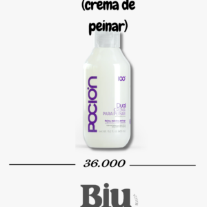 dual crema para peinar poción – moldeado, protección y control total